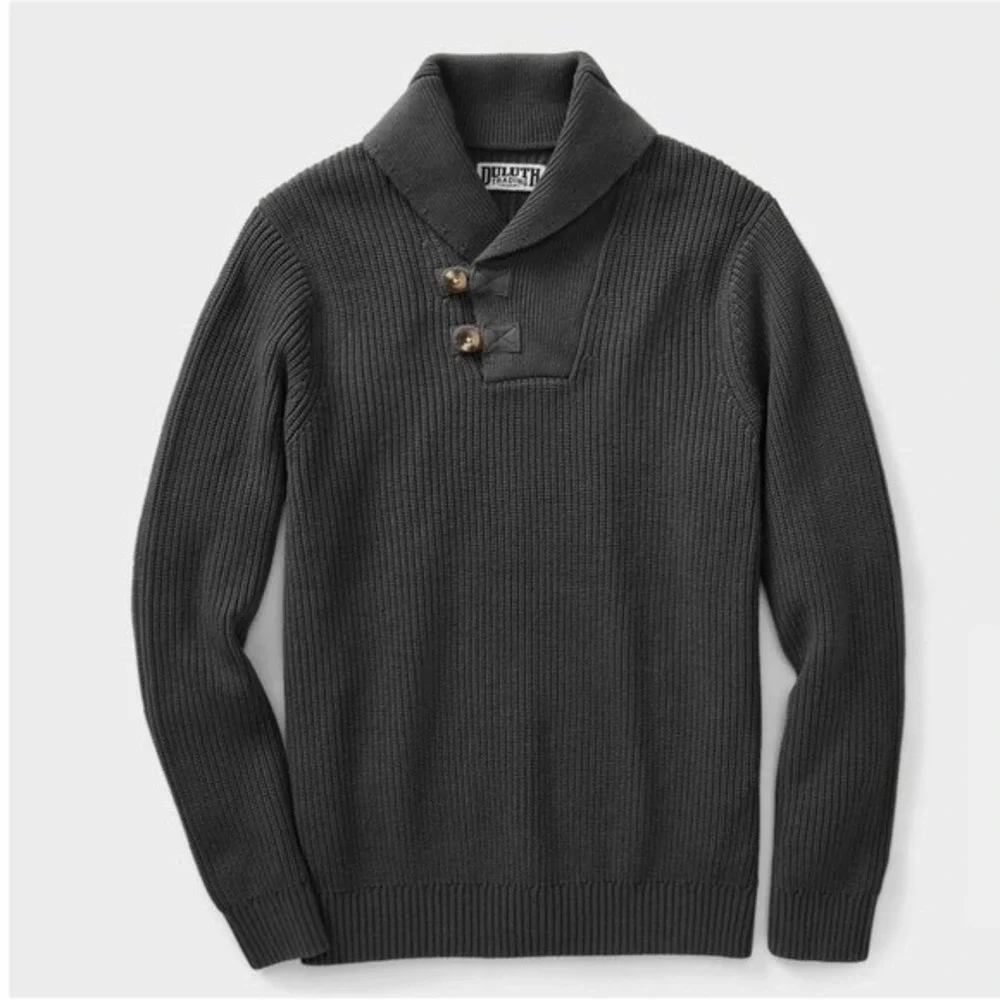 Duluth Brigadier Shawl Collar Sweater‎ Outdoor Gorpcore Workwear XLT